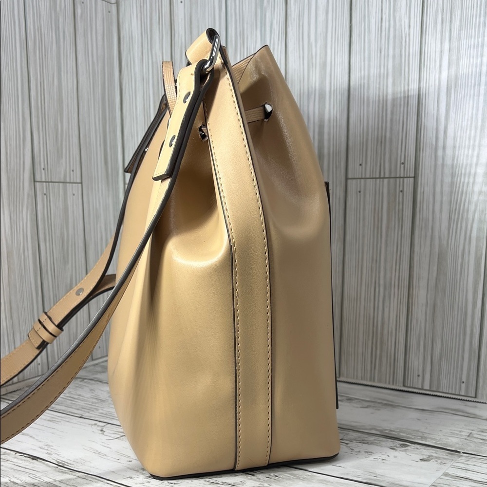Zara Beige Bucket Shoulder Bag - Picture 4 of 15